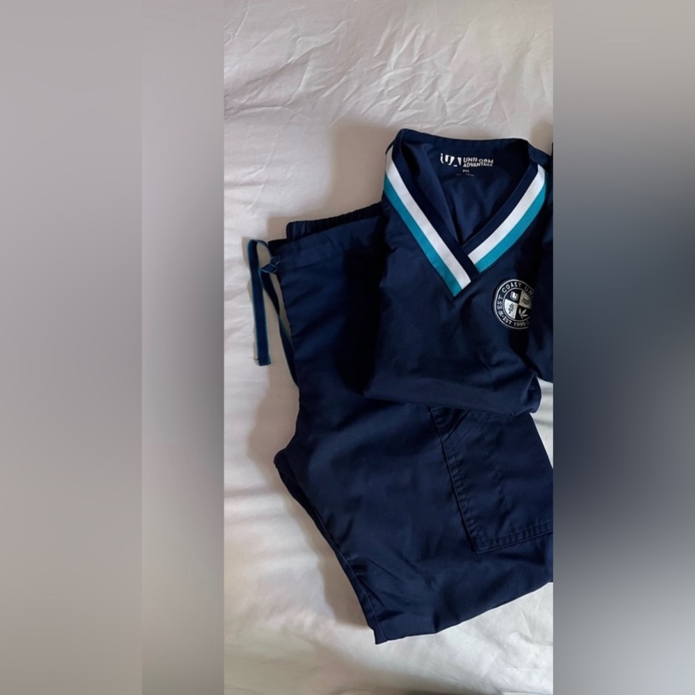 WCU scrub set